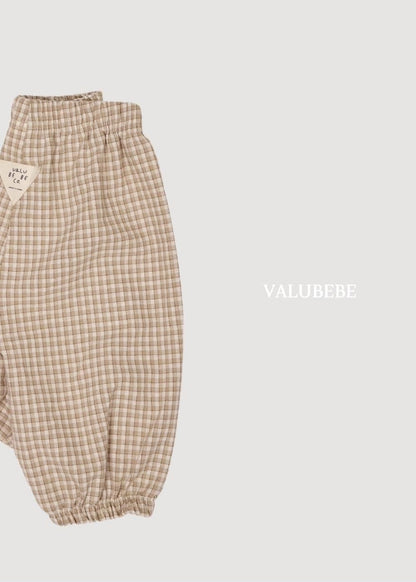Autumn Embossed Pants Check [Valubebe]（2026AW） 6