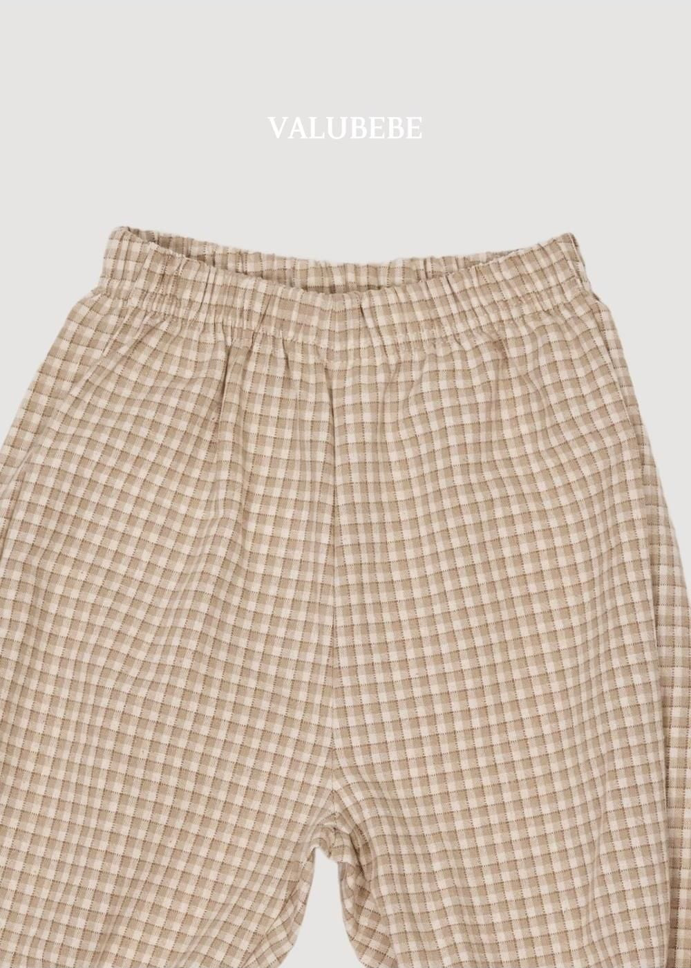 Autumn Embossed Pants Check [Valubebe]（2026AW） 7