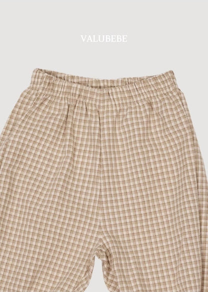 Autumn Embossed Pants Check [Valubebe]（2026AW） 7