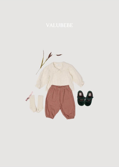 Autumn Embossed Pants Check [Valubebe]（2026AW） 9