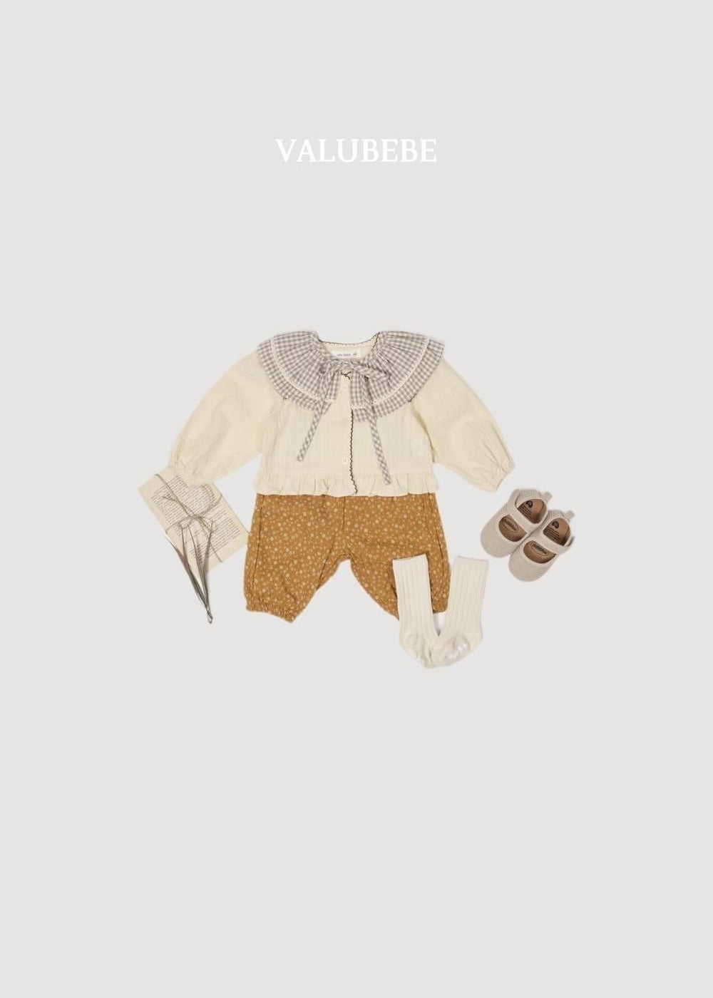 Autumn Embossed Pants Flower [Valubebe]（2026AW） 12