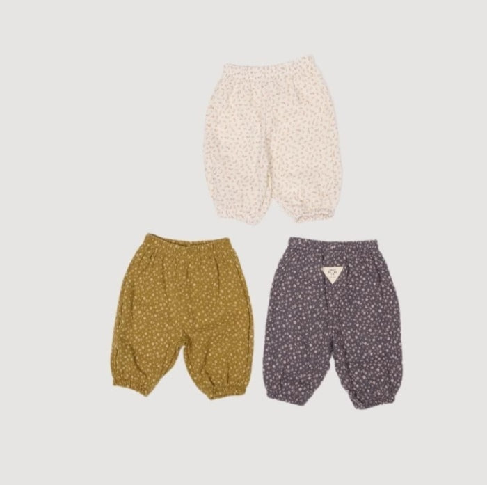Autumn Embossed Pants Flower [Valubebe]（2026AW） 1