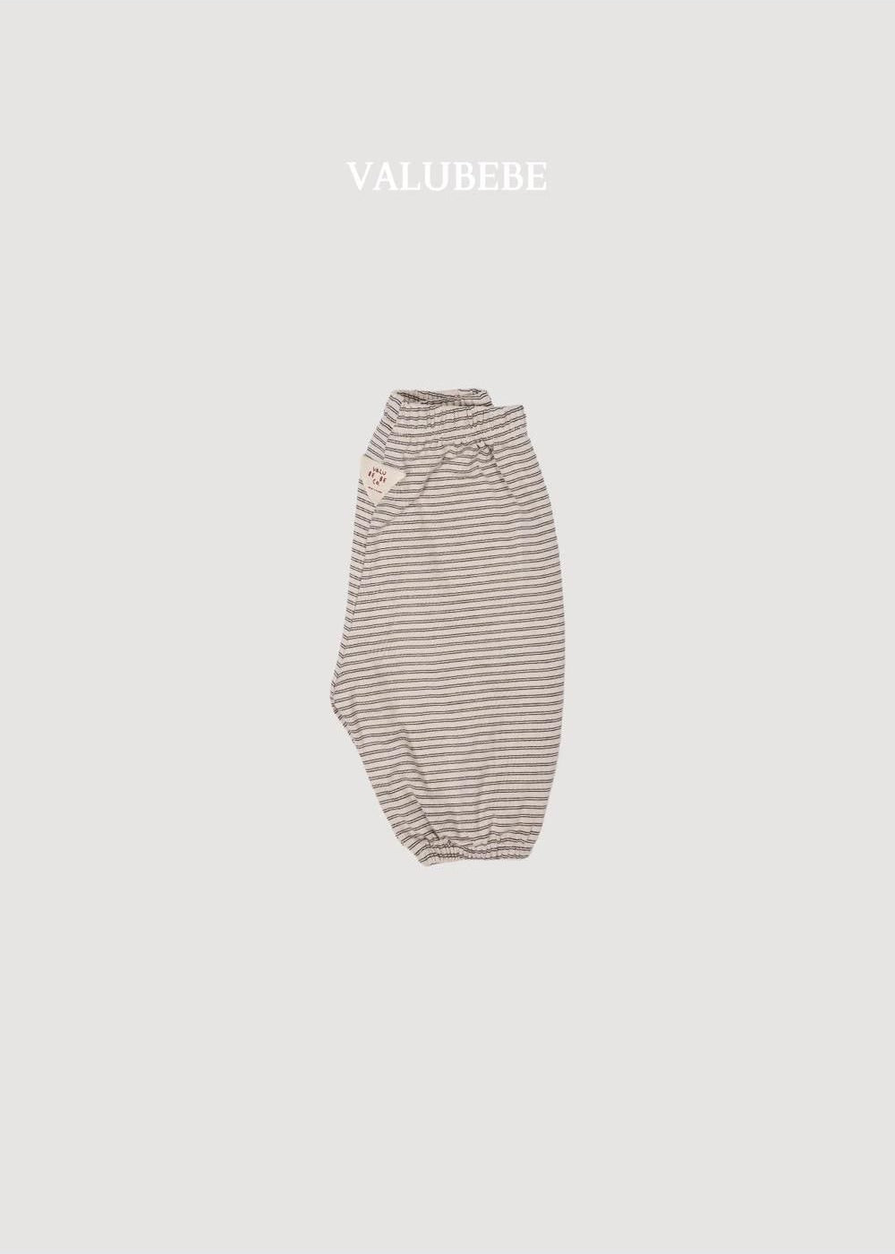 Autumn Embossed Pants Stripe [Valubebe]（2026AW） 6