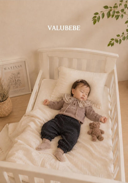 Autumn Embossed Pants Stripe [Valubebe]（2026AW） 12