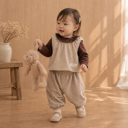 Autumn Embossed Pants Stripe [Valubebe]（2026AW） 1