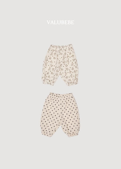 Autumn Embossed Pants Bear Dot [Valubebe]（2026AW） 3