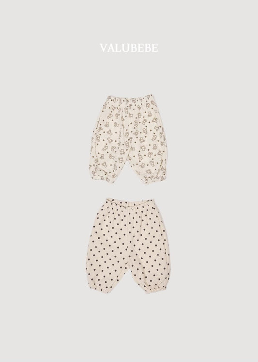 Autumn Embossed Pants Bear Dot [Valubebe]（2026AW） 3