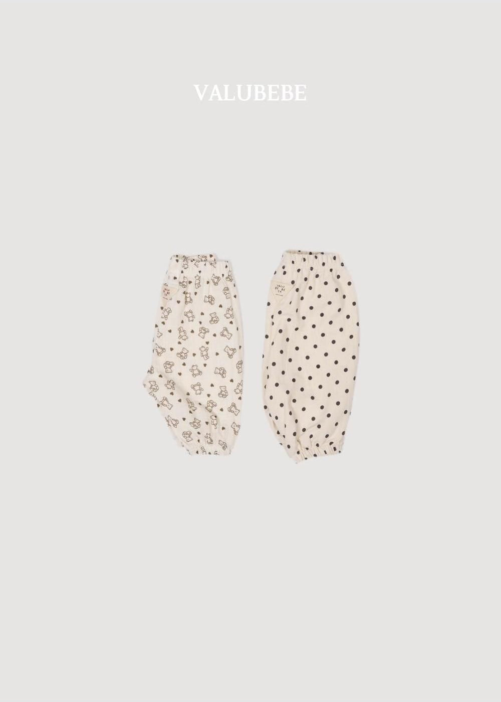 Autumn Embossed Pants Bear Dot [Valubebe]（2026AW） 4