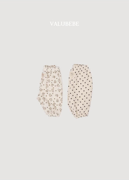 Autumn Embossed Pants Bear Dot [Valubebe]（2026AW） 4