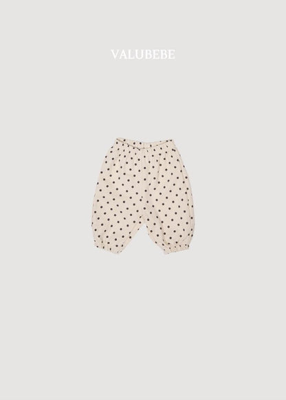 Autumn Embossed Pants Bear Dot [Valubebe]（2026AW） 5