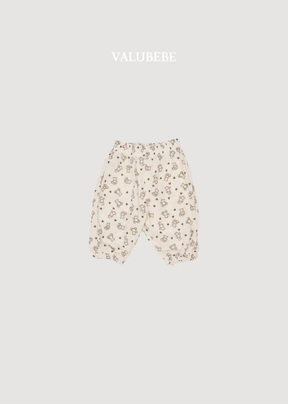 Autumn Embossed Pants Bear Dot [Valubebe]（2026AW） 6