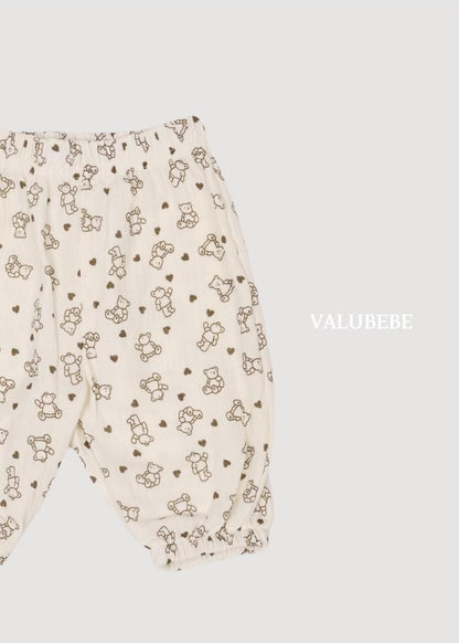 Autumn Embossed Pants Bear Dot [Valubebe]（2026AW） 7