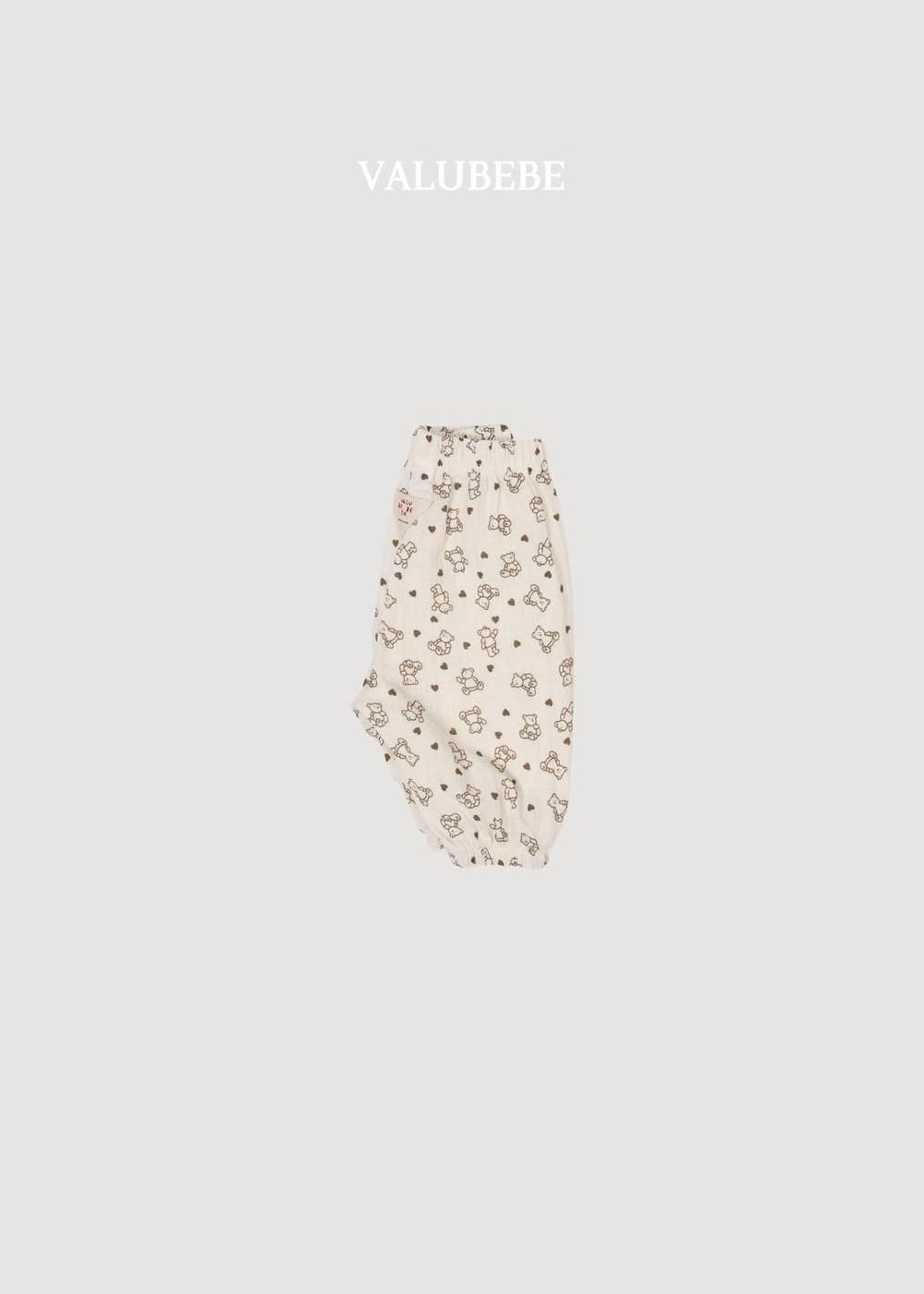 Autumn Embossed Pants Bear Dot [Valubebe]（2026AW） 8