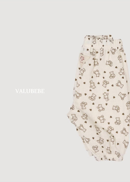 Autumn Embossed Pants Bear Dot [Valubebe]（2026AW） 9