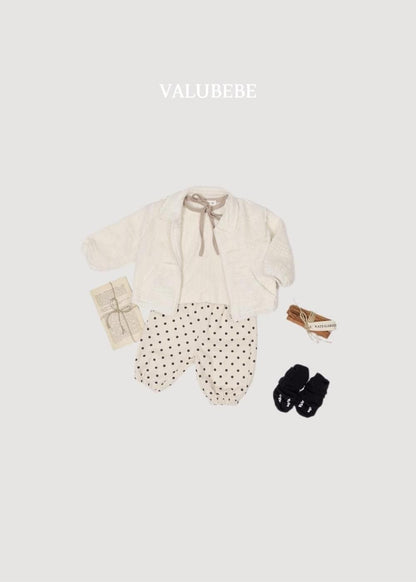 Autumn Embossed Pants Bear Dot [Valubebe]（2026AW） 10