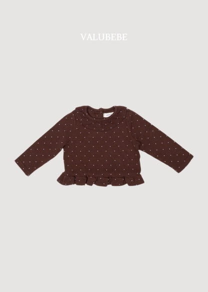Shushu Dot Frill Tee [Valubebe]（2026AW） 5