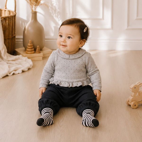 Shushu Dot Frill Tee [Valubebe]（2026AW） 2
