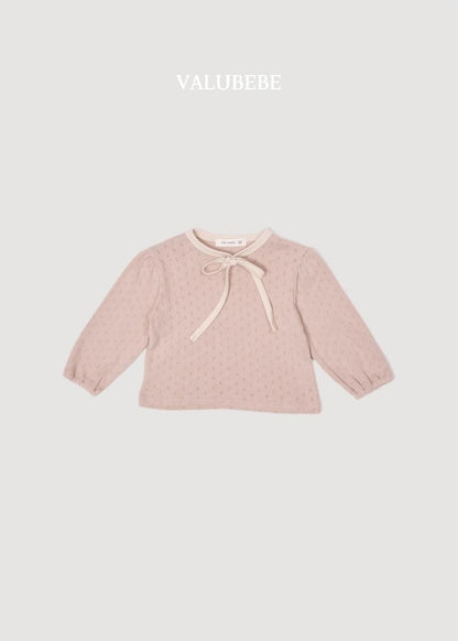 Creamy Ribbon Puff Tee [Valubebe]（2026AW） 4