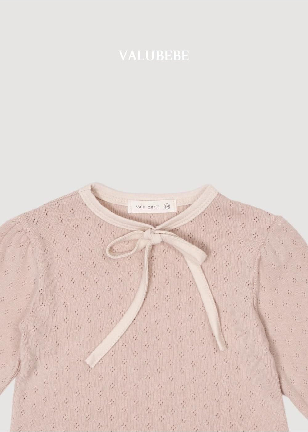Creamy Ribbon Puff Tee [Valubebe]（2026AW） 6