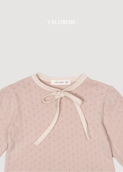 Creamy Ribbon Puff Tee [Valubebe]（2026AW） 6
