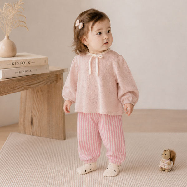 Creamy Ribbon Puff Tee [Valubebe]（2026AW） 2
