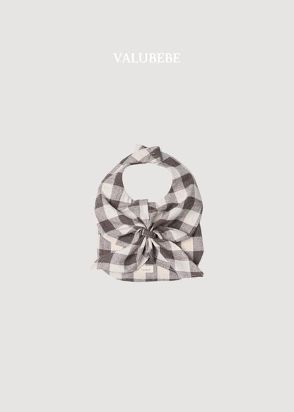 Check Scarf Bib [Valubebe]（2026AW） 4