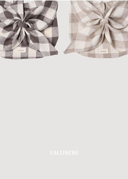 Check Scarf Bib [Valubebe]（2026AW） 8