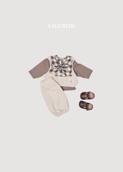 Check Scarf Bib [Valubebe]（2026AW） 9