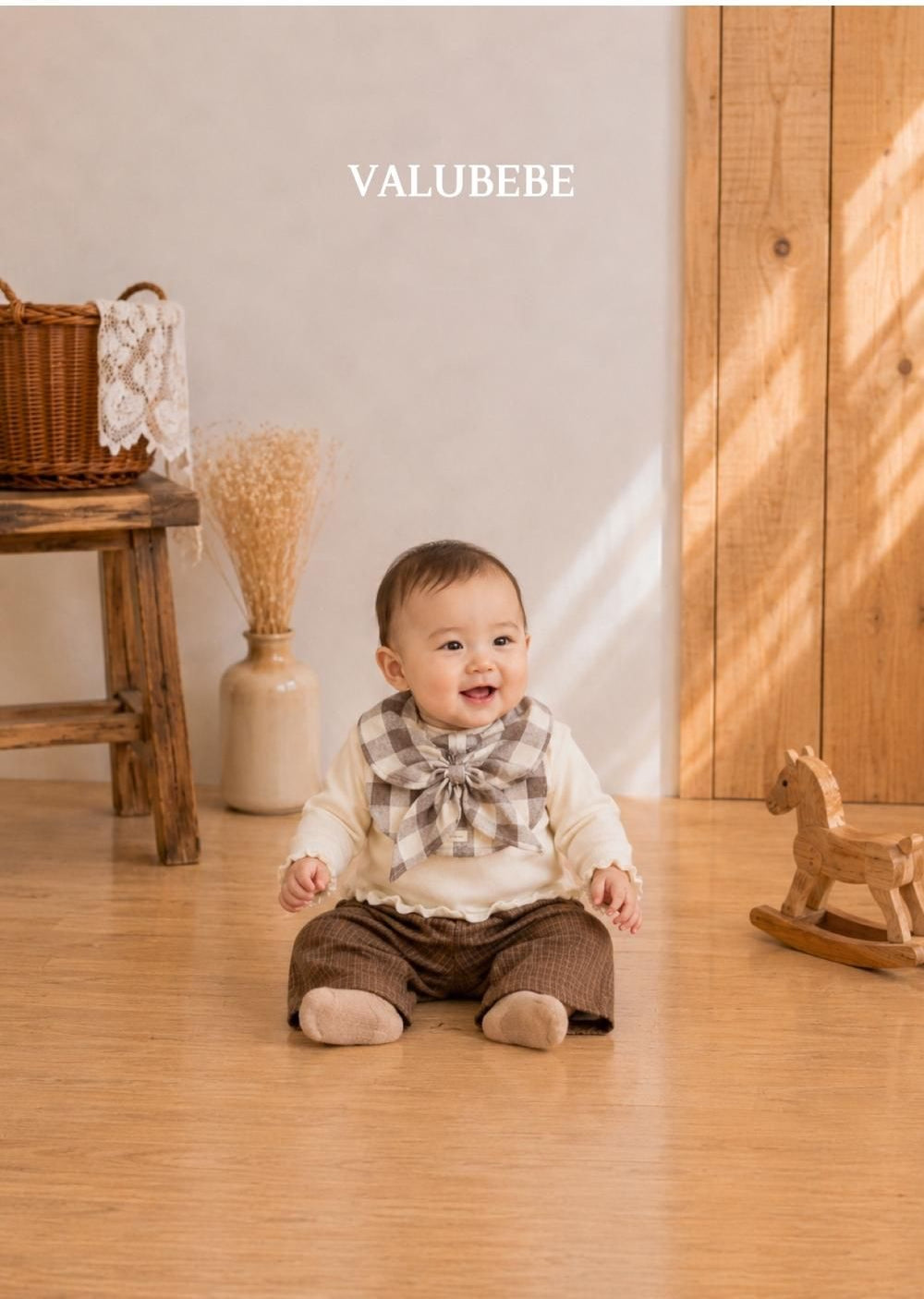 Check Scarf Bib [Valubebe]（2026AW） 14