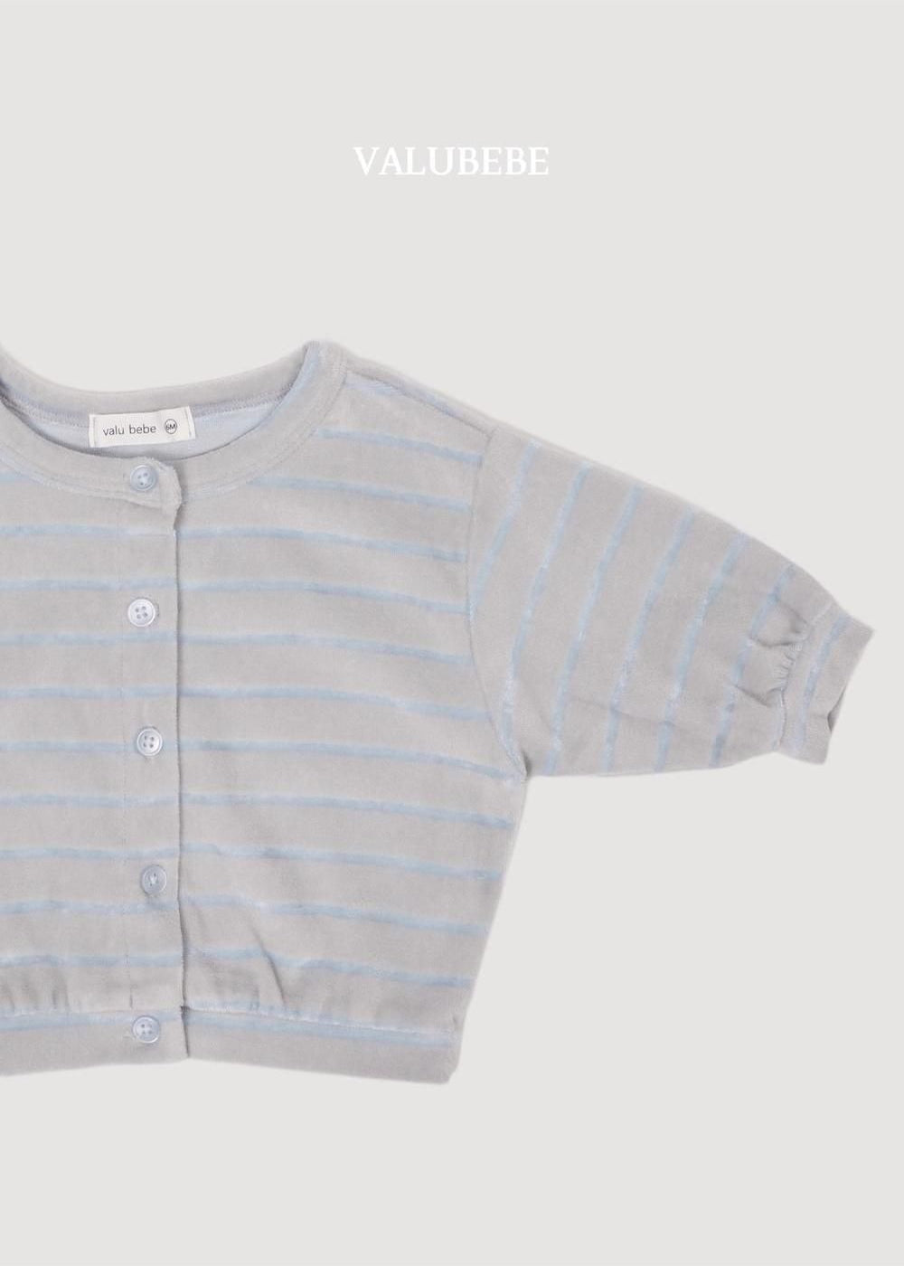 Velo Stripe Cardigan [Valubebe]（2026AW） 8