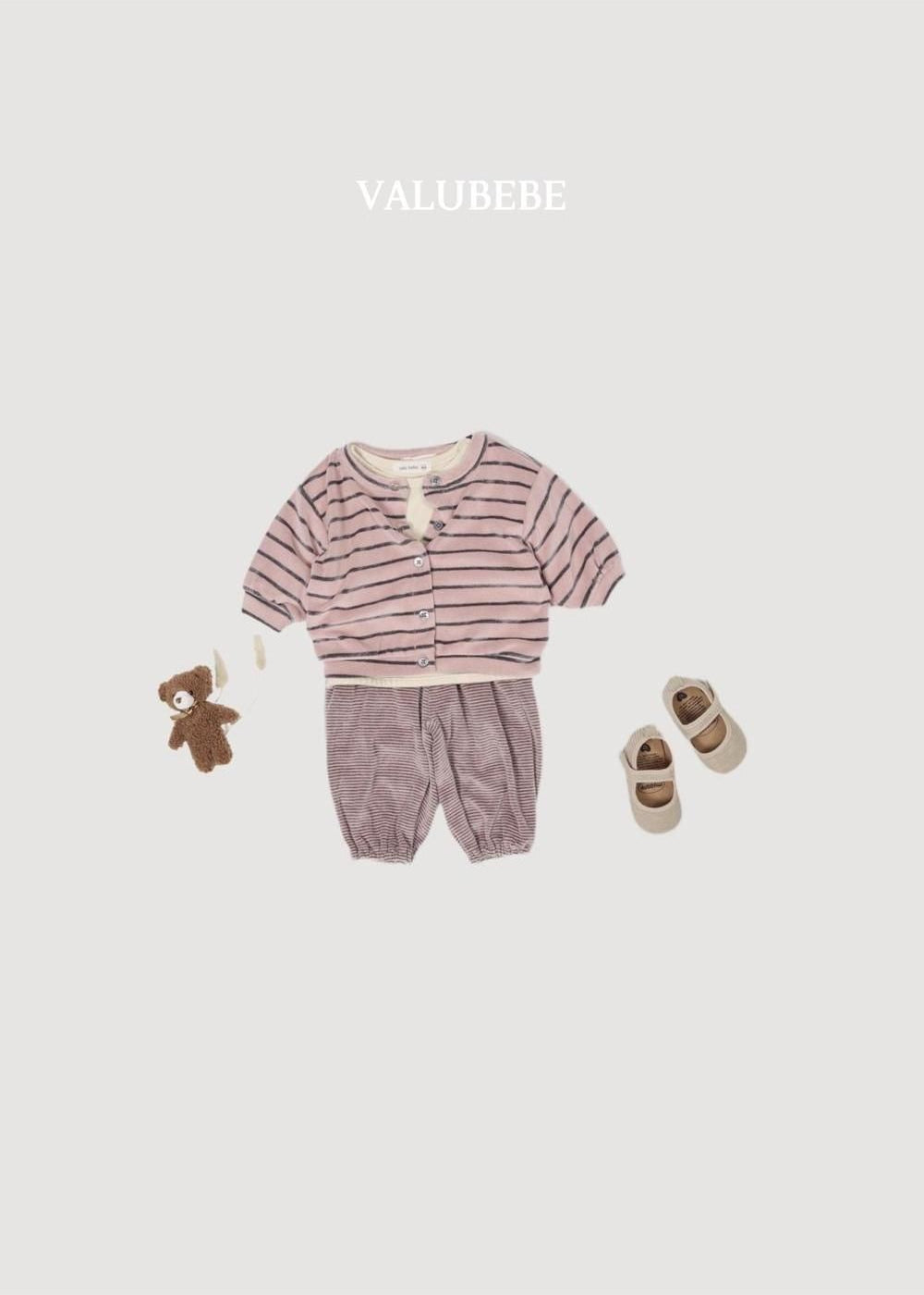 Velo Stripe Cardigan [Valubebe]（2026AW） 10
