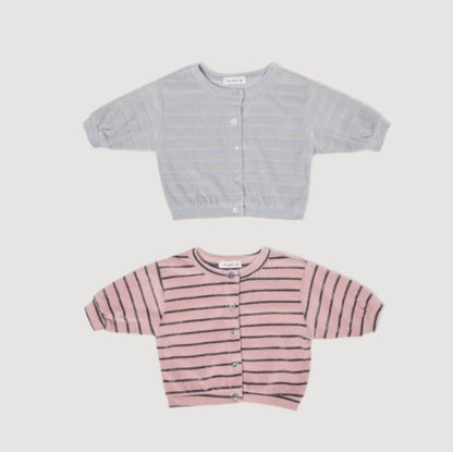 Velo Stripe Cardigan [Valubebe]（2026AW） 1