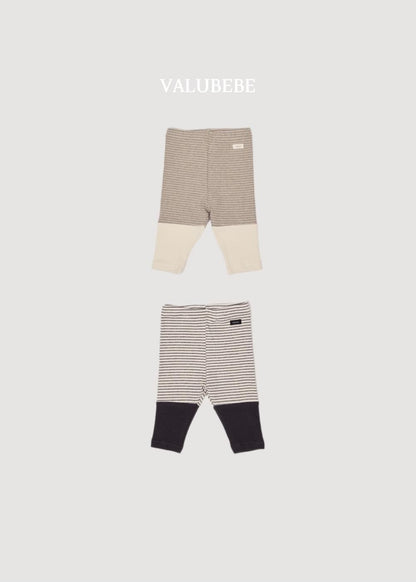 Wafer Color Block Leggings [Valubebe]（2026AW） 3