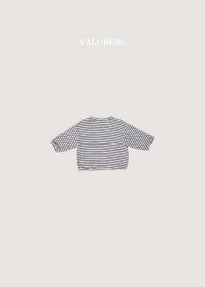 Stripe Button Tee [Valubebe]（2026AW） 5