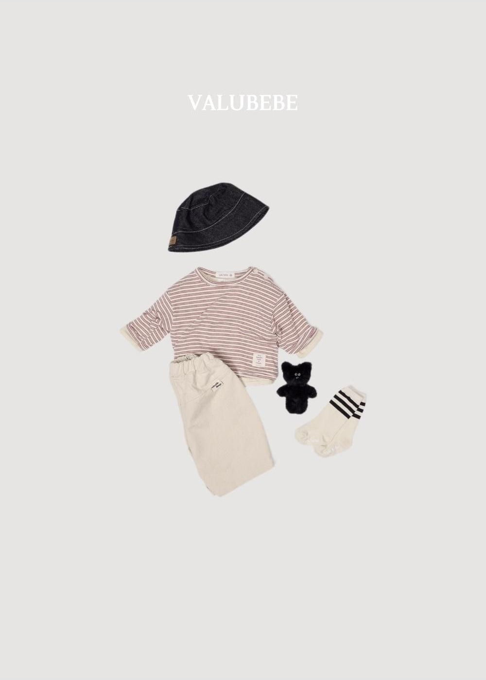Stripe Button Tee [Valubebe]（2026AW） 9