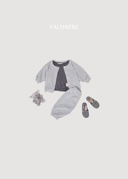 Stripe Button Tee [Valubebe]（2026AW） 11