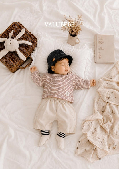 Stripe Button Tee [Valubebe]（2026AW） 12