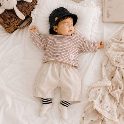 Stripe Button Tee [Valubebe]（2026AW） 2
