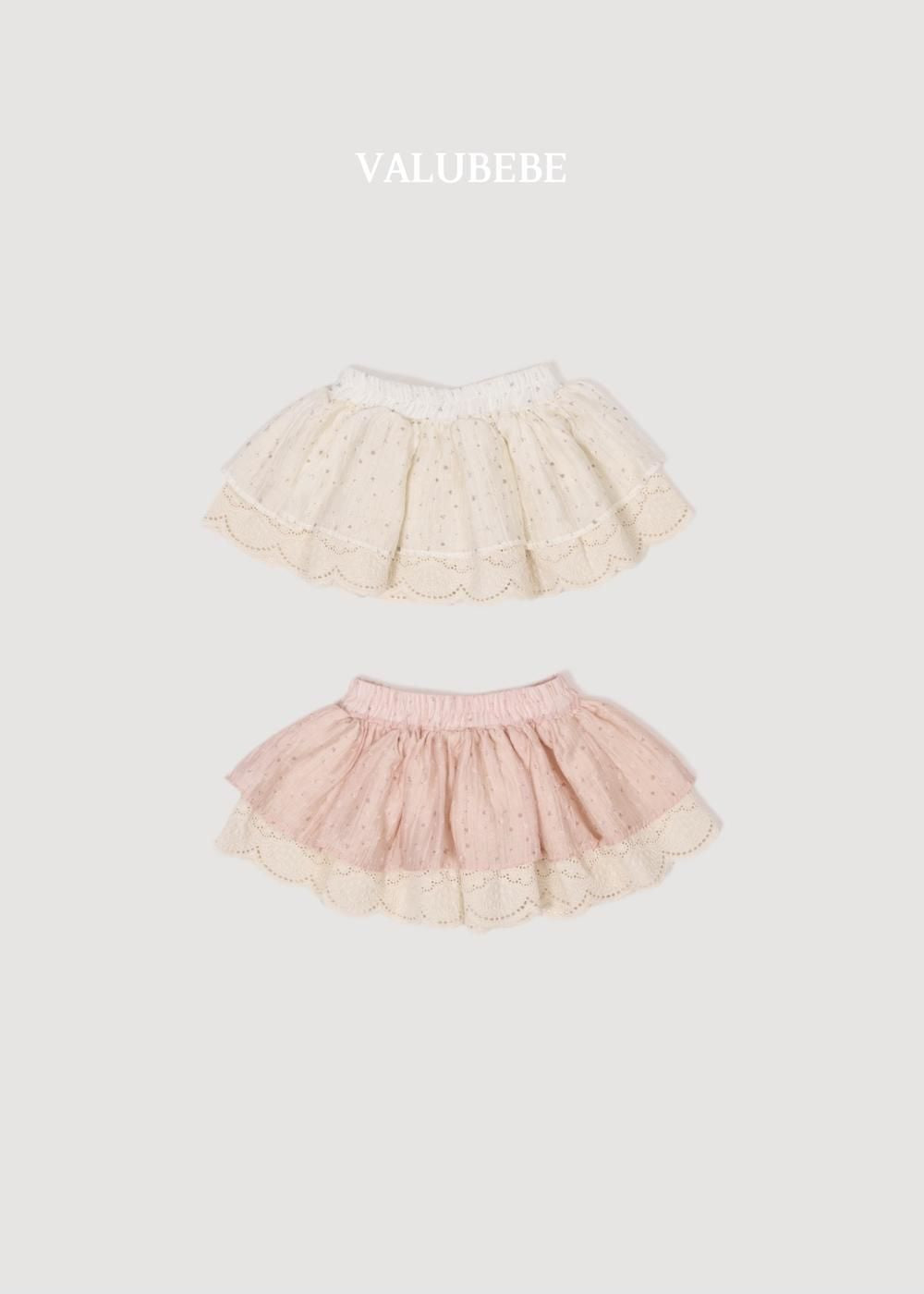 Flower Color Block Skirt [Valubebe]（2026AW） 3