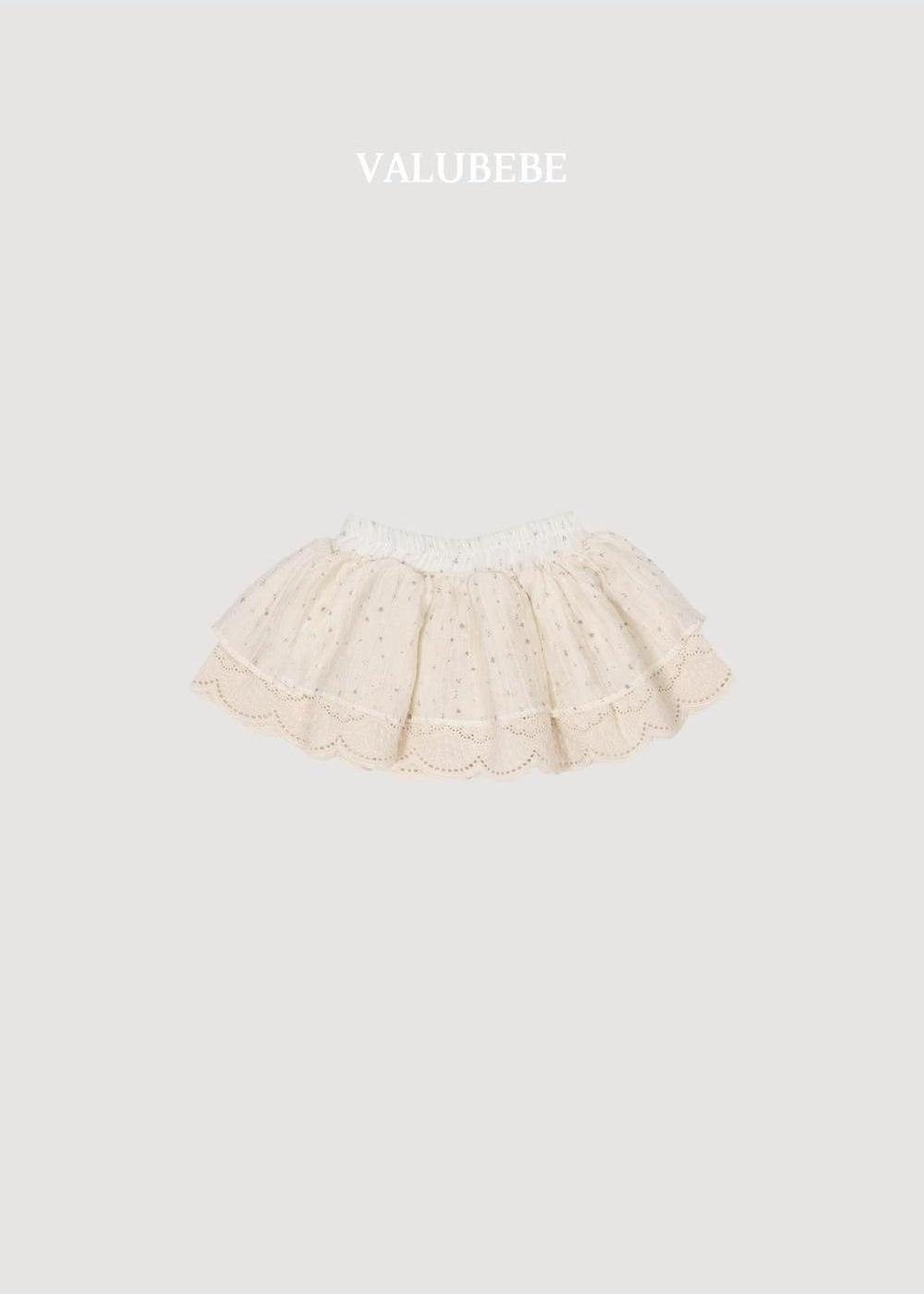 Flower Color Block Skirt [Valubebe]（2026AW） 4