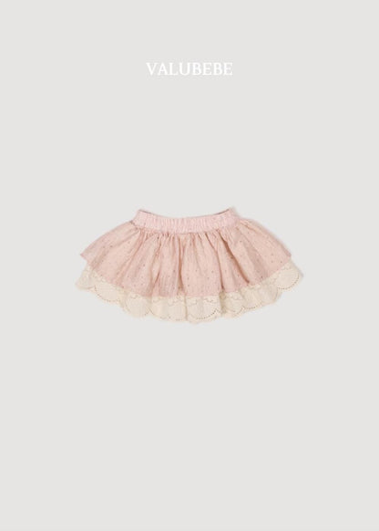 Flower Color Block Skirt [Valubebe]（2026AW） 5