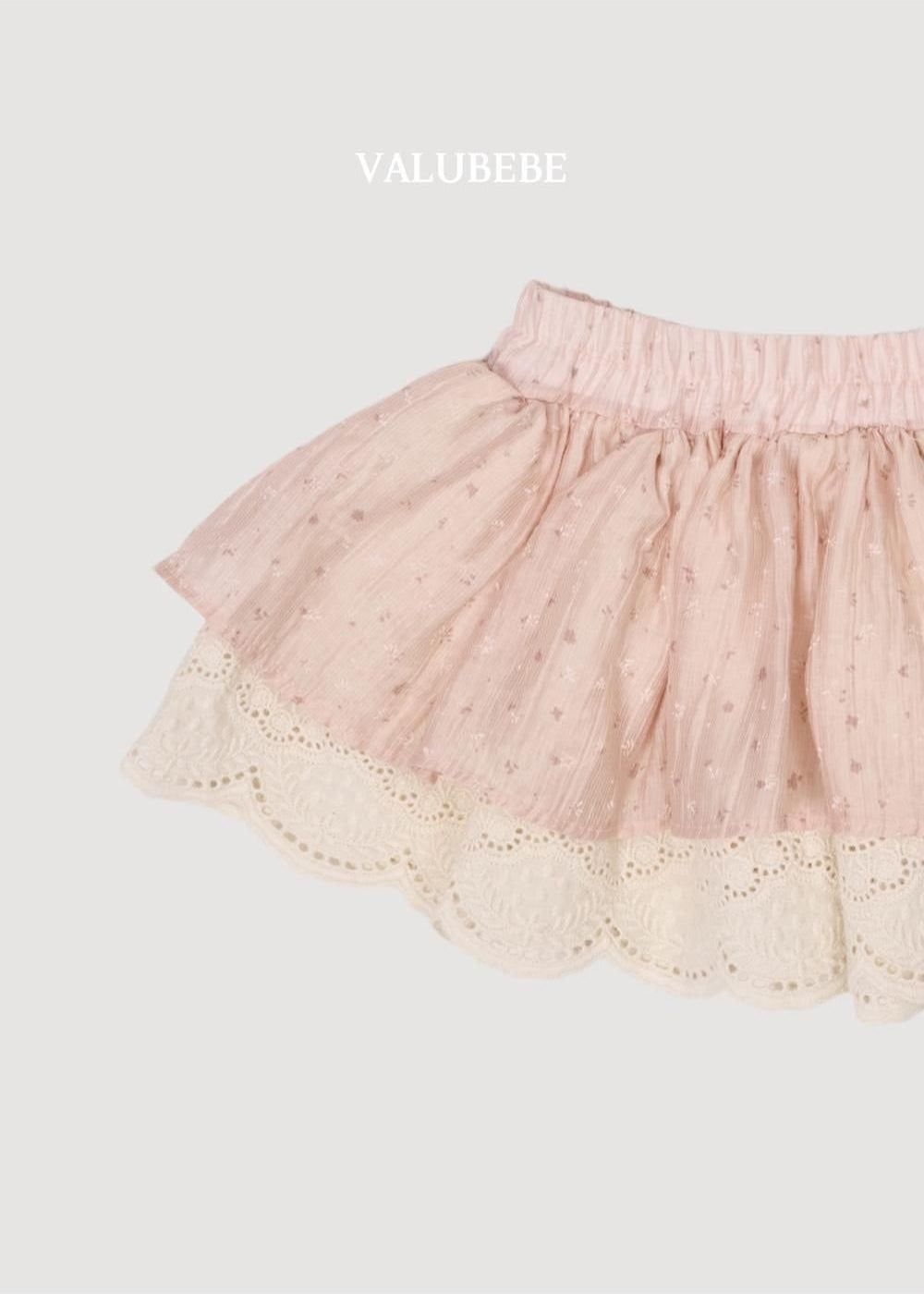 Flower Color Block Skirt [Valubebe]（2026AW） 6
