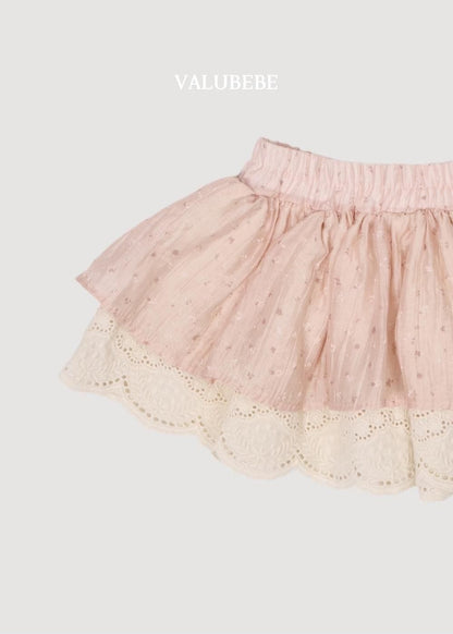 Flower Color Block Skirt [Valubebe]（2026AW） 6