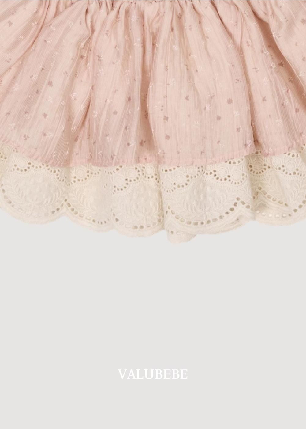 Flower Color Block Skirt [Valubebe]（2026AW） 7
