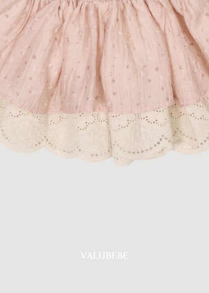 Flower Color Block Skirt [Valubebe]（2026AW） 7