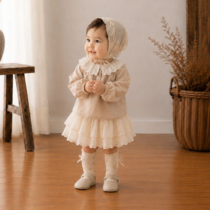 Flower Color Block Skirt [Valubebe]（2026AW） 1