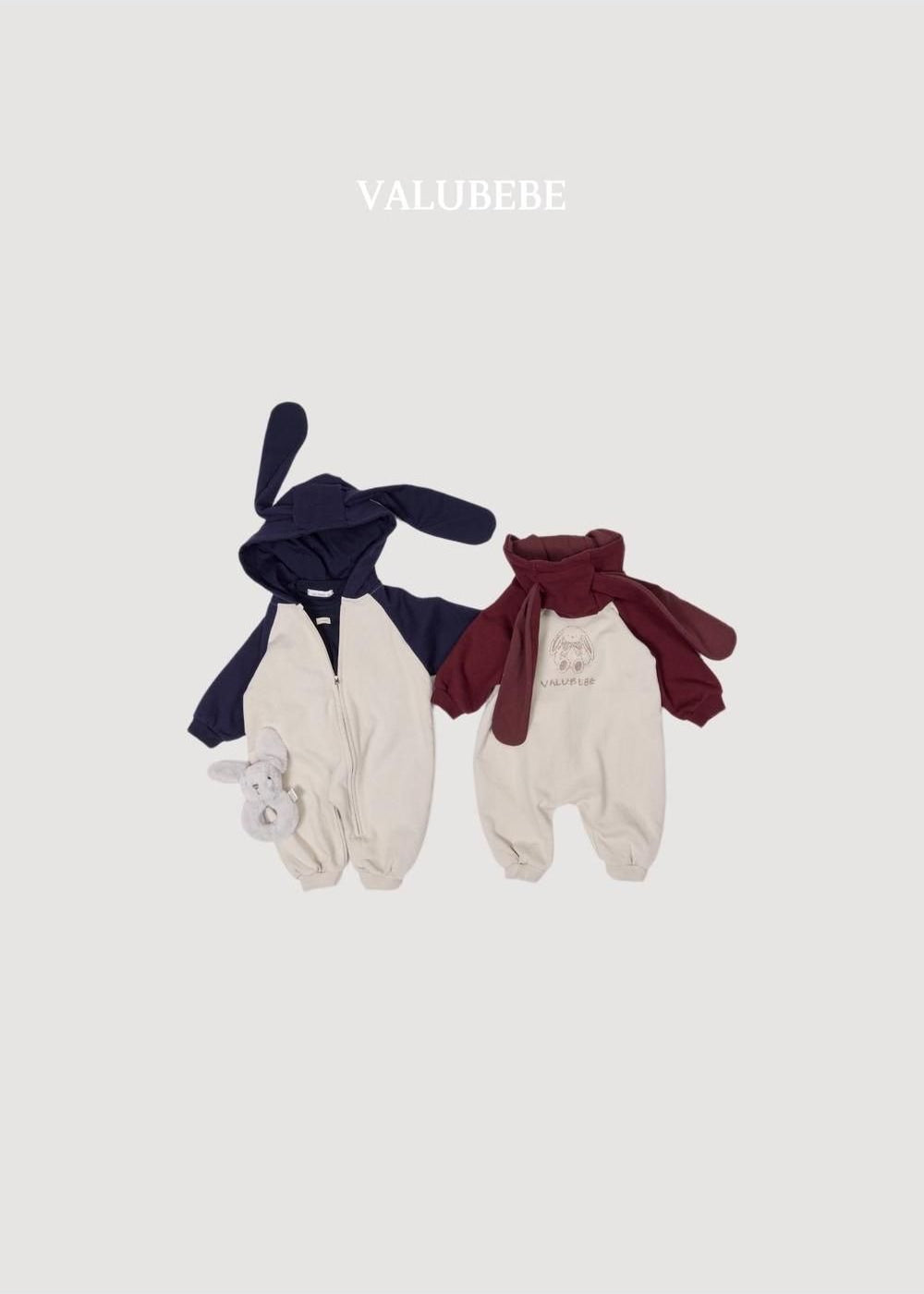 Bunny Hooded Jumpsuit [Valubebe]（2026AW） 4