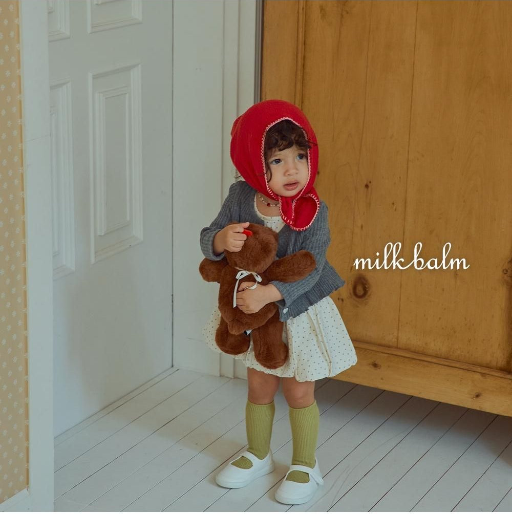 Heart Ribbed Cardigan Set [milk balm]（2026AW） 13