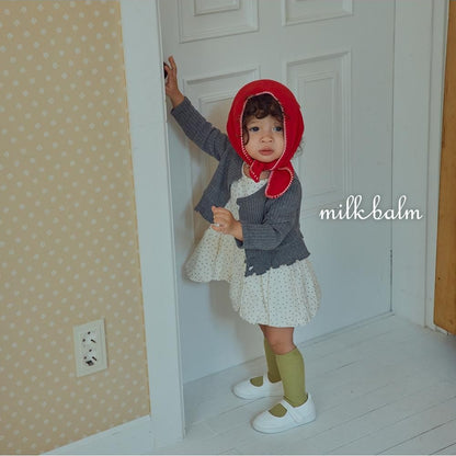 Heart Ribbed Cardigan Set [milk balm]（2026AW） 16