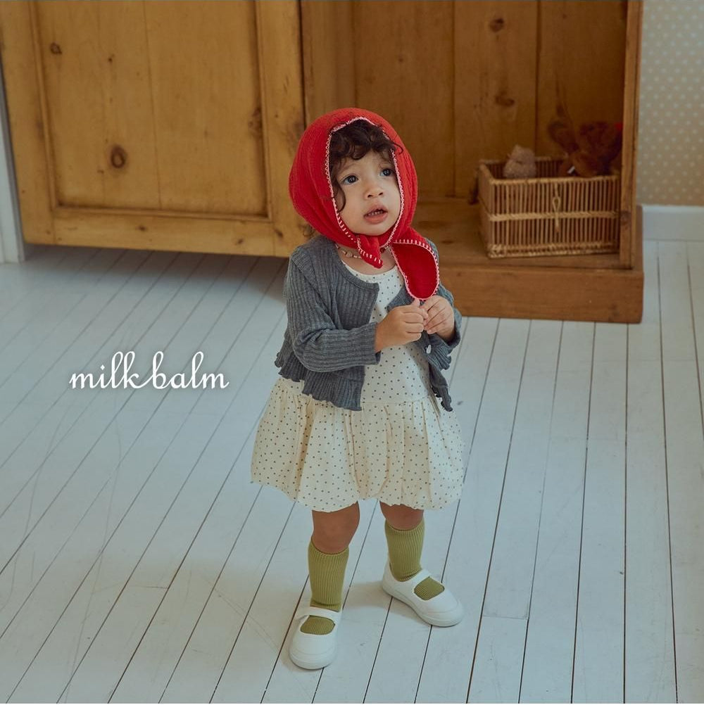 Heart Ribbed Cardigan Set [milk balm]（2026AW） 18